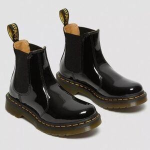 Dr. Martens Black Patent Leather Boots, EUC